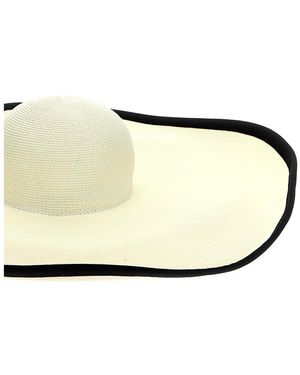 ハット MAX MARA 'Robert' hat White/Black Max Mara 'Robert' Wide Brim Structured Hat in Black | Lyst