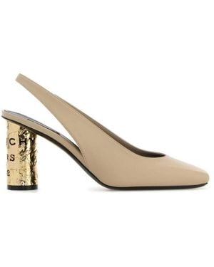 Givenchy Square Toe Pumps - Natural