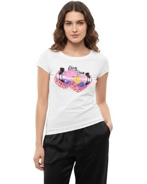 DSquared² Graphic Crew Neck T-Shirt - White