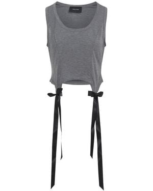 Simone Rocha Cotton Easy Tank Top - Gray