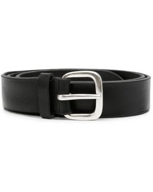 Orciani Logo Buckle Belt - Black