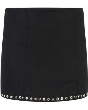 Ludovic de Saint Sernin Solid Mini Skirt - Black