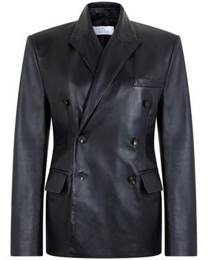 GIUSEPPE DI MORABITO Solid Notched Lapel Jacket - Black