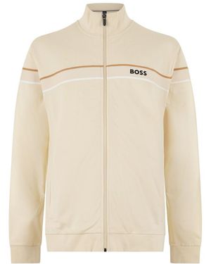 BOSS Mock Collar Jacket - Natural
