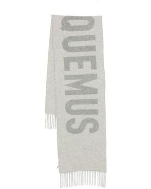 Jacquemus Logo Scarf - White
