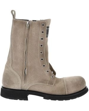 Balenciaga Logo Ankle Boots - Gray