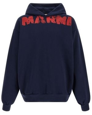 Marni Monolith Hoodie - Blue