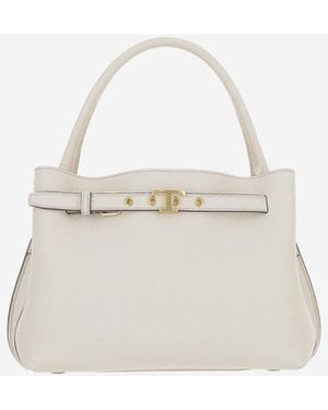 Tod's Leather Mini Shoulder Bag - White