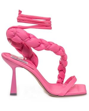 Sebastian Milano Open-Toe Heels - Pink