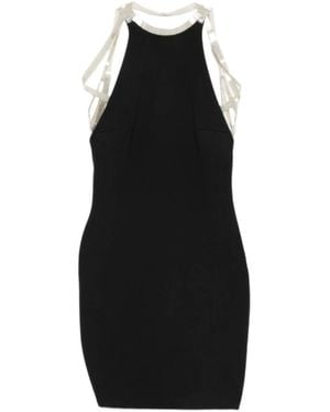 The Attico Halter Neck Mini Dress - Black