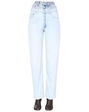 1/OFF Straight High Rise Jeans - Blue