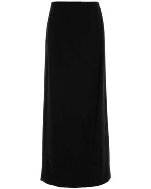 Fendi Stretch Cady Skirt Wool - Black