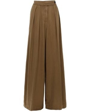 Dries Van Noten Relaxed Pleated Pants - Natural