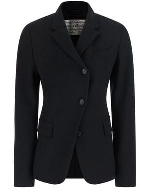 Acne Studios Solid Notched Lapel Blazer - Black