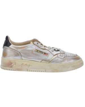 Autry Metallic Sneakers - White