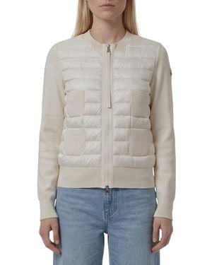 Moncler Quilted Crew Neck Jacket - Grey