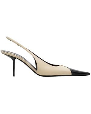 Saint Laurent Color Block Pumps - Metallic
