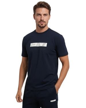 EA7 Logo T-Shirt - Blue