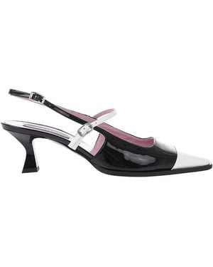 CAREL PARIS Leather Slingback Court Shoes - Black