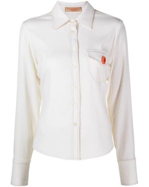 Cormio Katy Pin-Badge Shirt - White