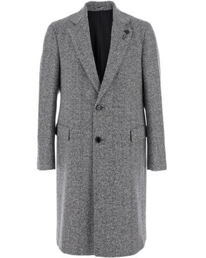 Lardini Single Breasted Coat - Gray