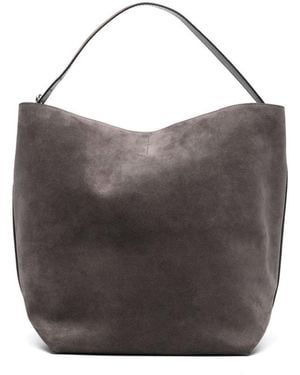 TOTEME Leather Belted Tote - Brown