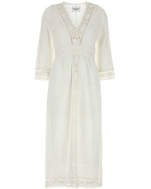 Isabel Marant Linen Blend Veona Dress - White