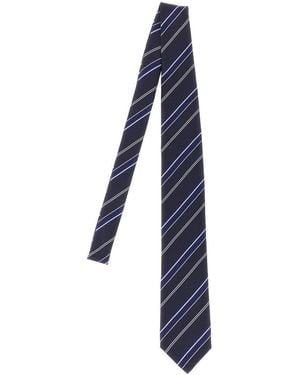 Tom Ford Diagonal Striped Tie - Blue