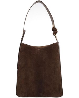 Anya Hindmarch Dark Ringo Large Shoulder Bag - Brown