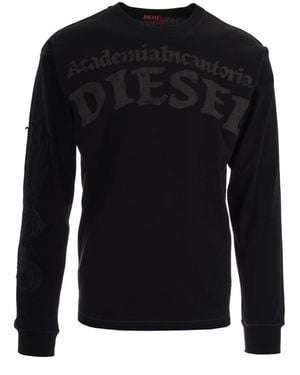 DIESEL Crew Neck T-Shirt - Black