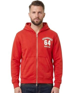 DSquared² Graphic Hoodie - Red