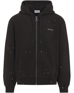 Carhartt Logo Hood Jacket - Black