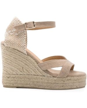 Castañer Bruna Wedge Espadrilles - Natural