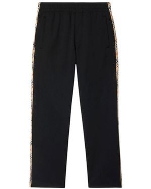 Burberry Solid Track Pants - Blue