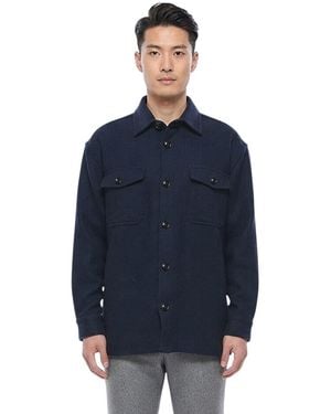 Ami Paris Regular Overshirt - Blue