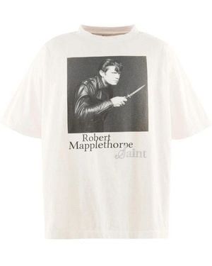 SAINT Mxxxxxx Graphic Print T-Shirt - White
