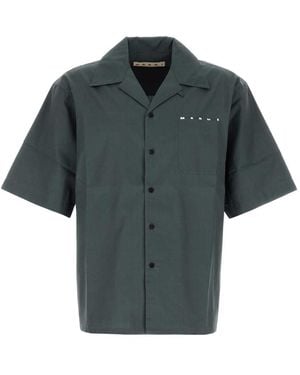 Marni Graphite Solid Shirt - Black
