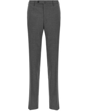 Incotex Slim Flat Front Pants - Gray