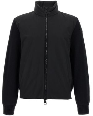 Moncler Matt Effect Cardigan - Black