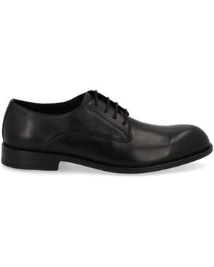 BOSS Leather Lace-Up Shoes - Black