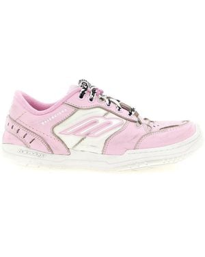 Balenciaga Lace Up Trainers - Pink