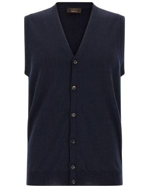 Zanone Flexwool Vest - Blue