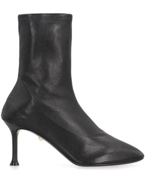 ALEVI Leather Ankle Boots - Black