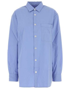 Tekla Light Relaxed Solid Shirt - Blue