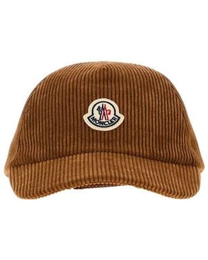 Moncler Textured Baseball Cap - Brown