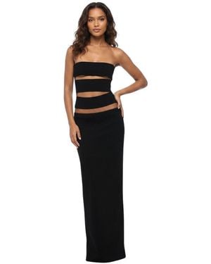 Monot Strapless Maxi Dress - Black