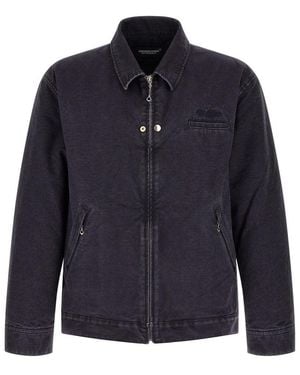 Undercover Dark Shirt Collar Jacket - Blue
