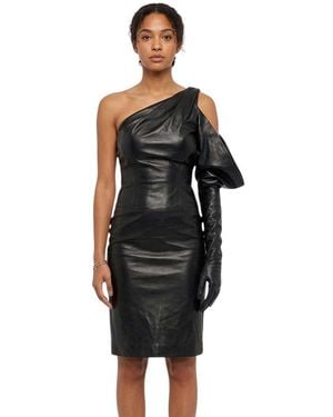 DSquared² One Shoulder Mini Dress - Black