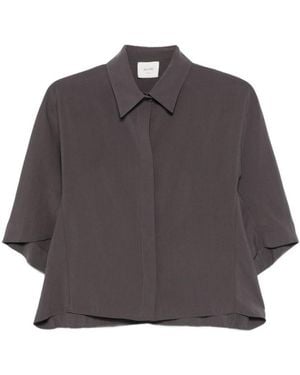 Alysi Relaxed Solid Shirt - Gray