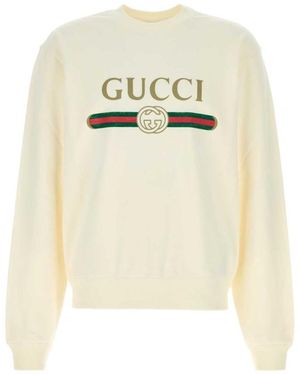 Gucci Logo Sweatshirt - White